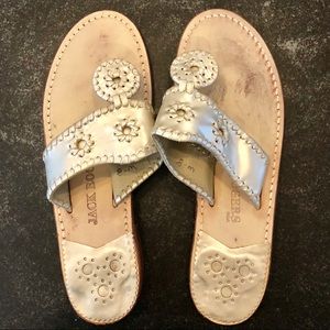 Jack Rogers Platinum Hamptons Sandal 👡